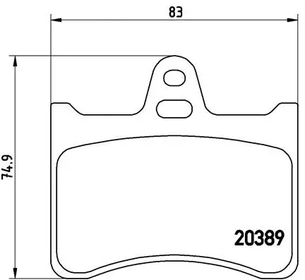 Brake Pad Set, disc brake (P 61 019)