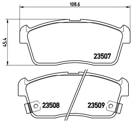 Brake Pad Set, disc brake (P 79 012)