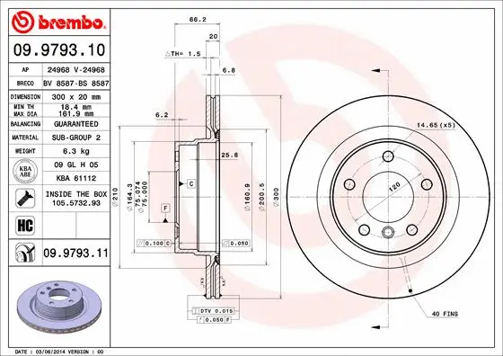 Brake Disc (09.9793.10)