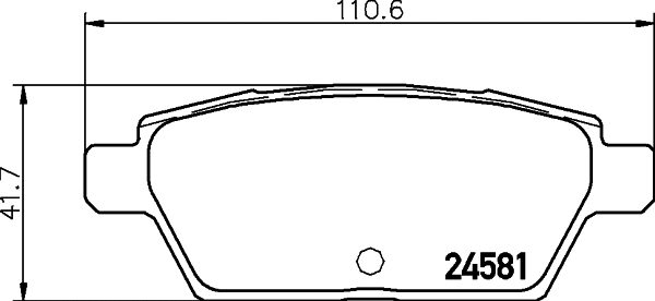 Brake Pad Set, disc brake (P 49 051)