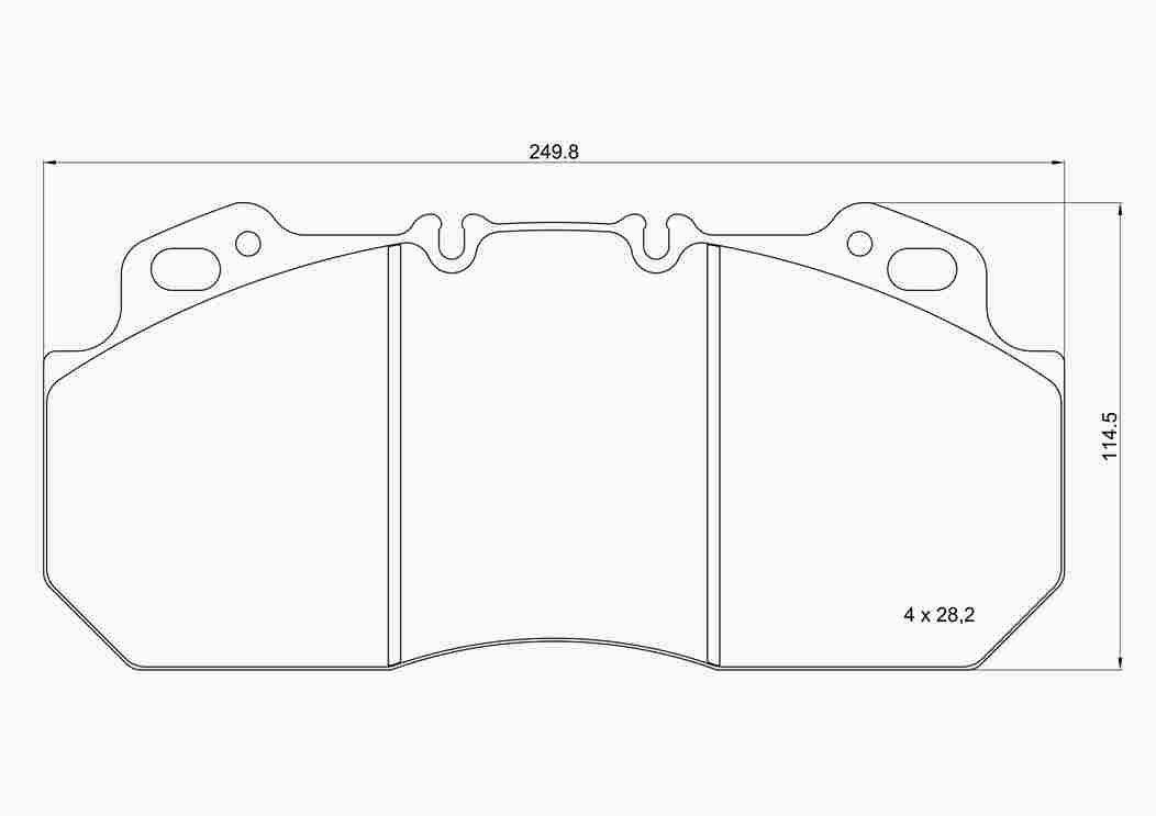 Brake Pad Set, disc brake (P B7 006)