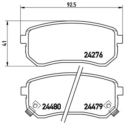 Brake Pad Set, disc brake (P 30 033)