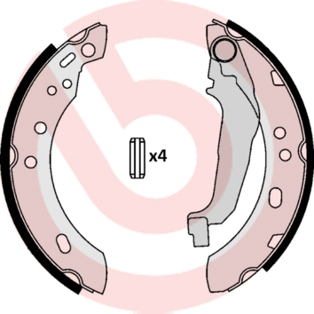 Brake Shoe Set (S 56 507)