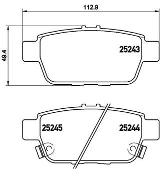 Brake Pad Set, disc brake (P 28 067)