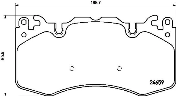 Brake Pad Set, disc brake (P 44 023)