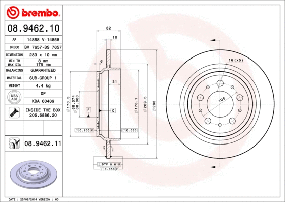 Brake Disc (08.9462.11)
