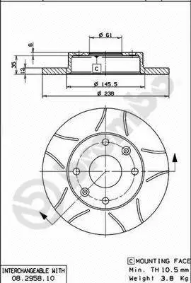 Brake Disc (08.2958.75)