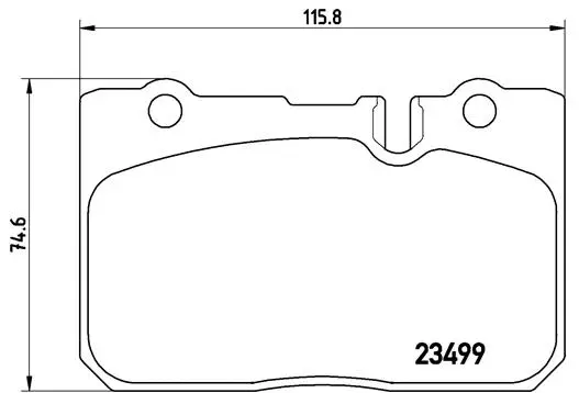 Brake Pad Set, disc brake (P 83 039)