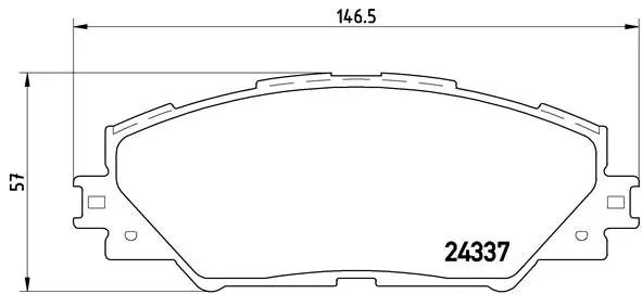 Brake Pad Set, disc brake (P 83 071)