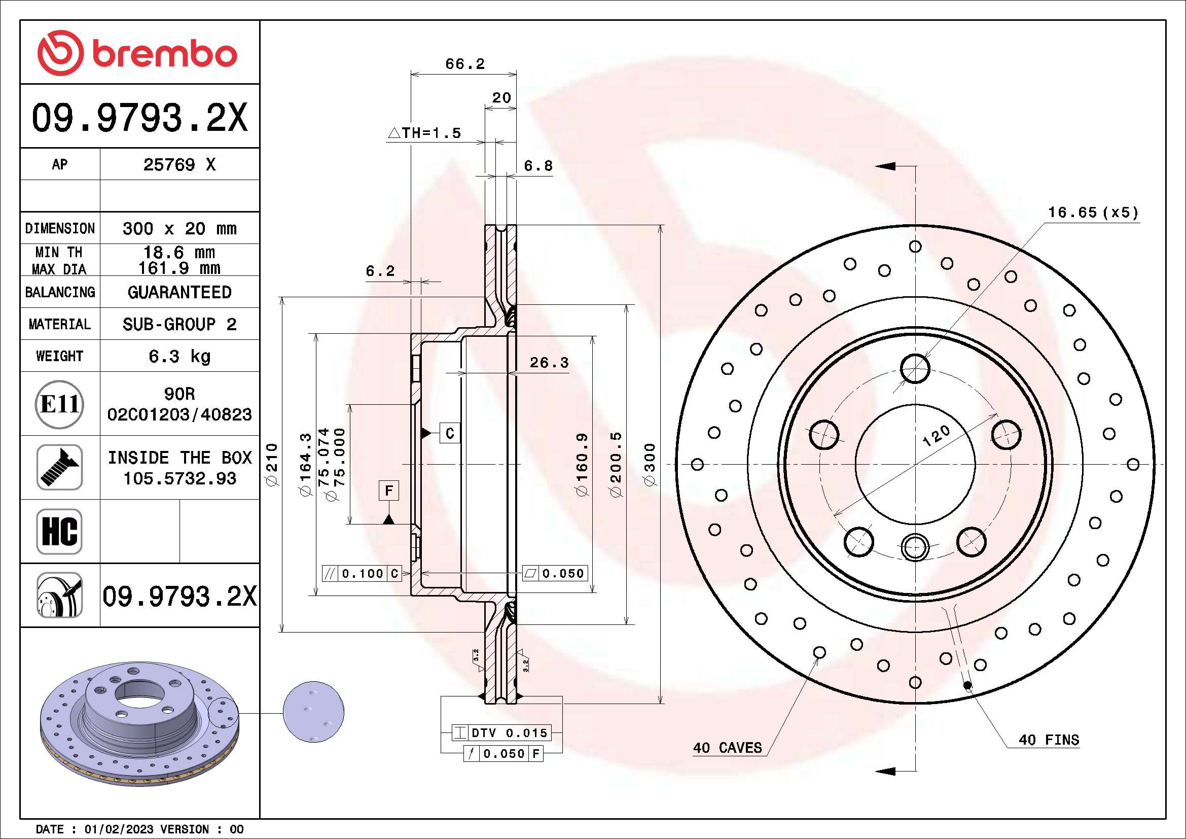 Brake Disc (09.9793.2X)