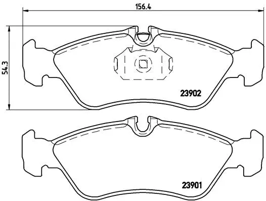Brake Pad Set, disc brake (P 50 082)