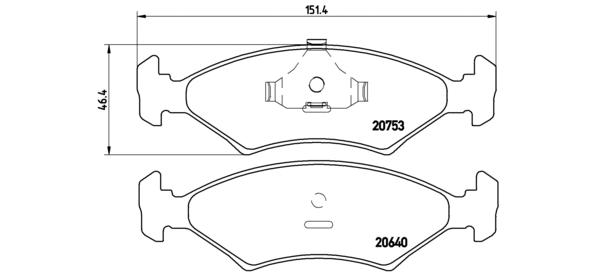 Brake Pad Set, disc brake (P 24 006)