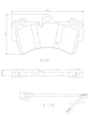 Brake Pad Set, disc brake (P85065N)