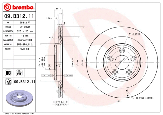 Brake Disc (09.B312.11)