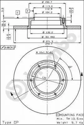 Brake Disc (08.3108.10)