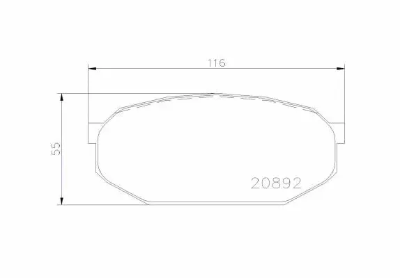 Brake Pad Set, disc brake (P 54 005)