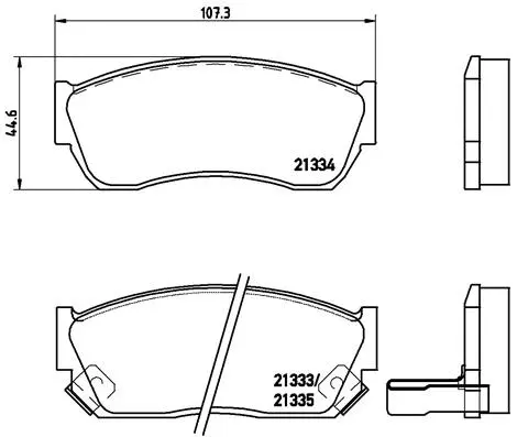 Brake Pad Set, disc brake (P 79 005)