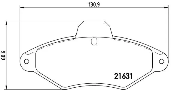 Brake Pad Set, disc brake (P 61 052)