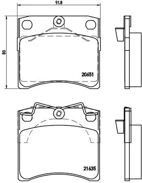Brake Pad Set, disc brake (P 85 027)