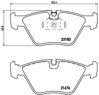 Brake Pad Set, disc brake (P 06 043)