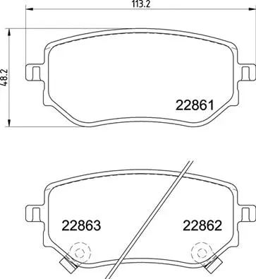 Brake Pad Set, disc brake (P 50 153)