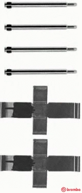 Accessory Kit, disc brake pad (A 02 225)