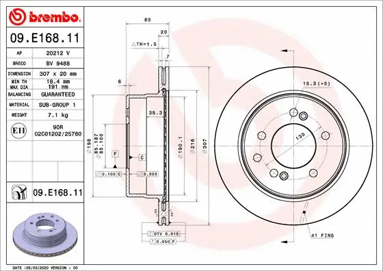 Brake Disc (09.E168.11)