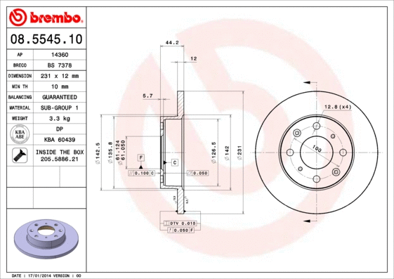 Brake Disc (08.5545.10)