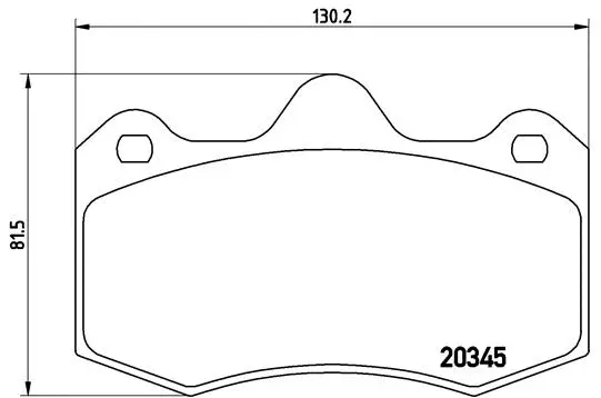 Brake Pad Set, disc brake (P 68 051)