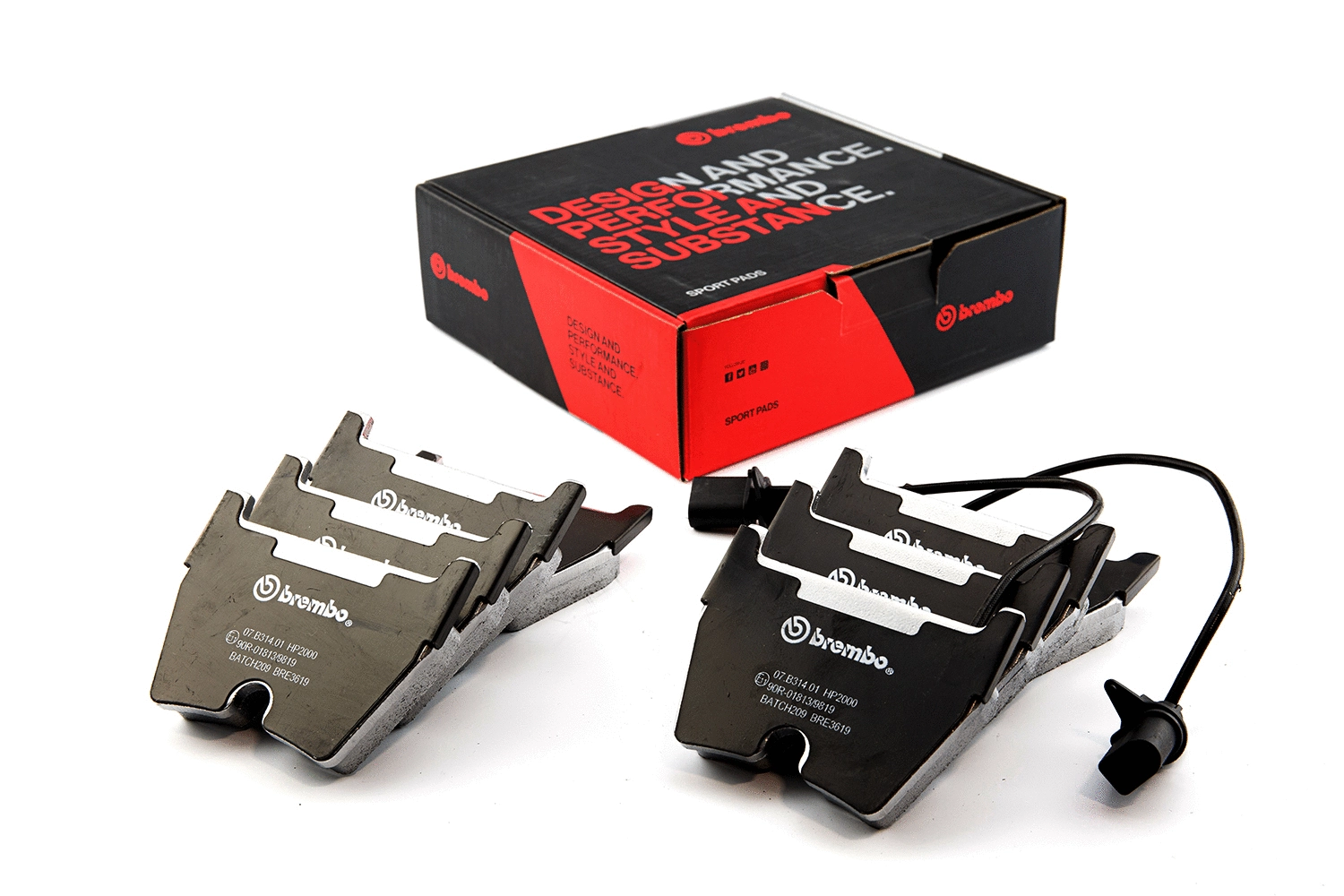High Performance Brake Pad Set (07.B314.01)