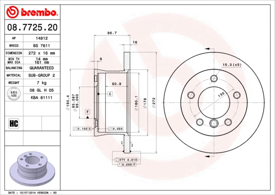 Brake Disc (08.7725.20)