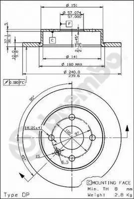 Brake Disc (08.7626.75)