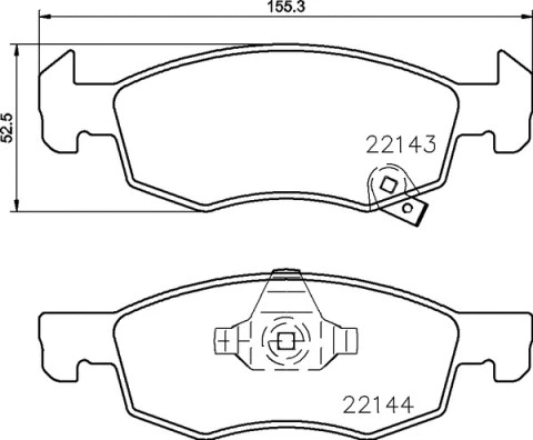Brake Pad Set, disc brake (P 59 084)