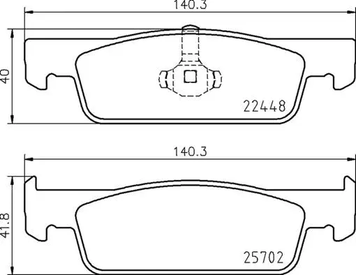 Brake Pad Set, disc brake (P 68 069)