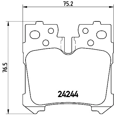 Brake Pad Set, disc brake (P 83 076)