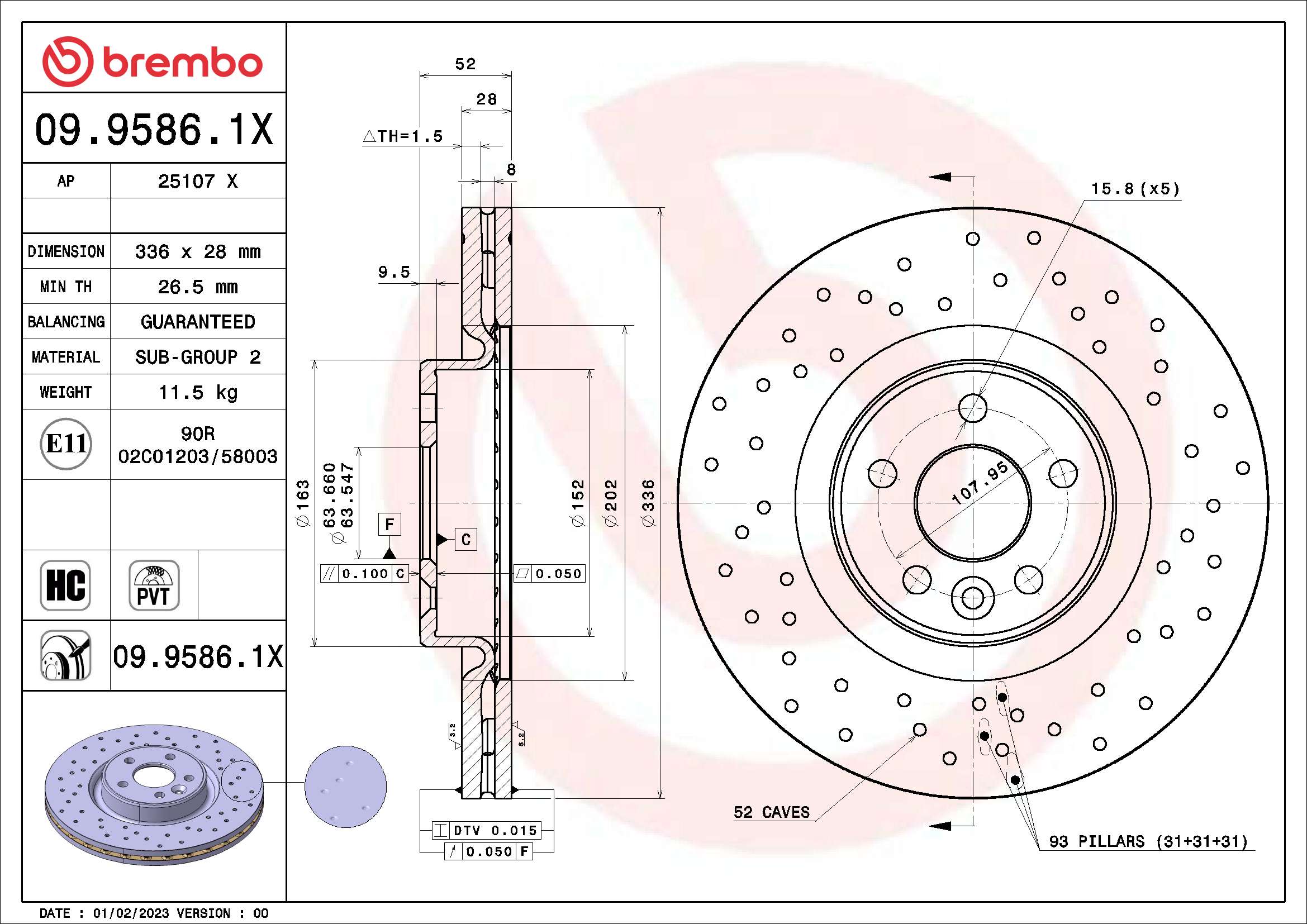 Brake Disc (09.9586.1X)