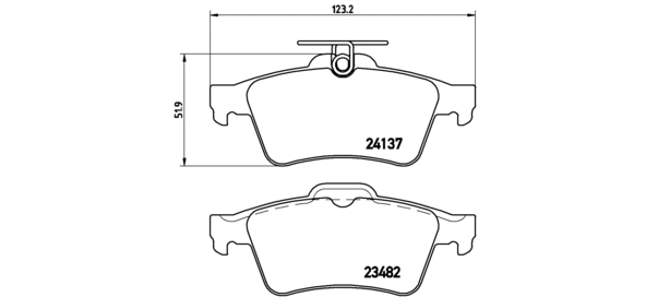 Brake Pad Set, disc brake (P 86 025)