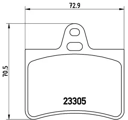 Brake Pad Set, disc brake (P 61 073)
