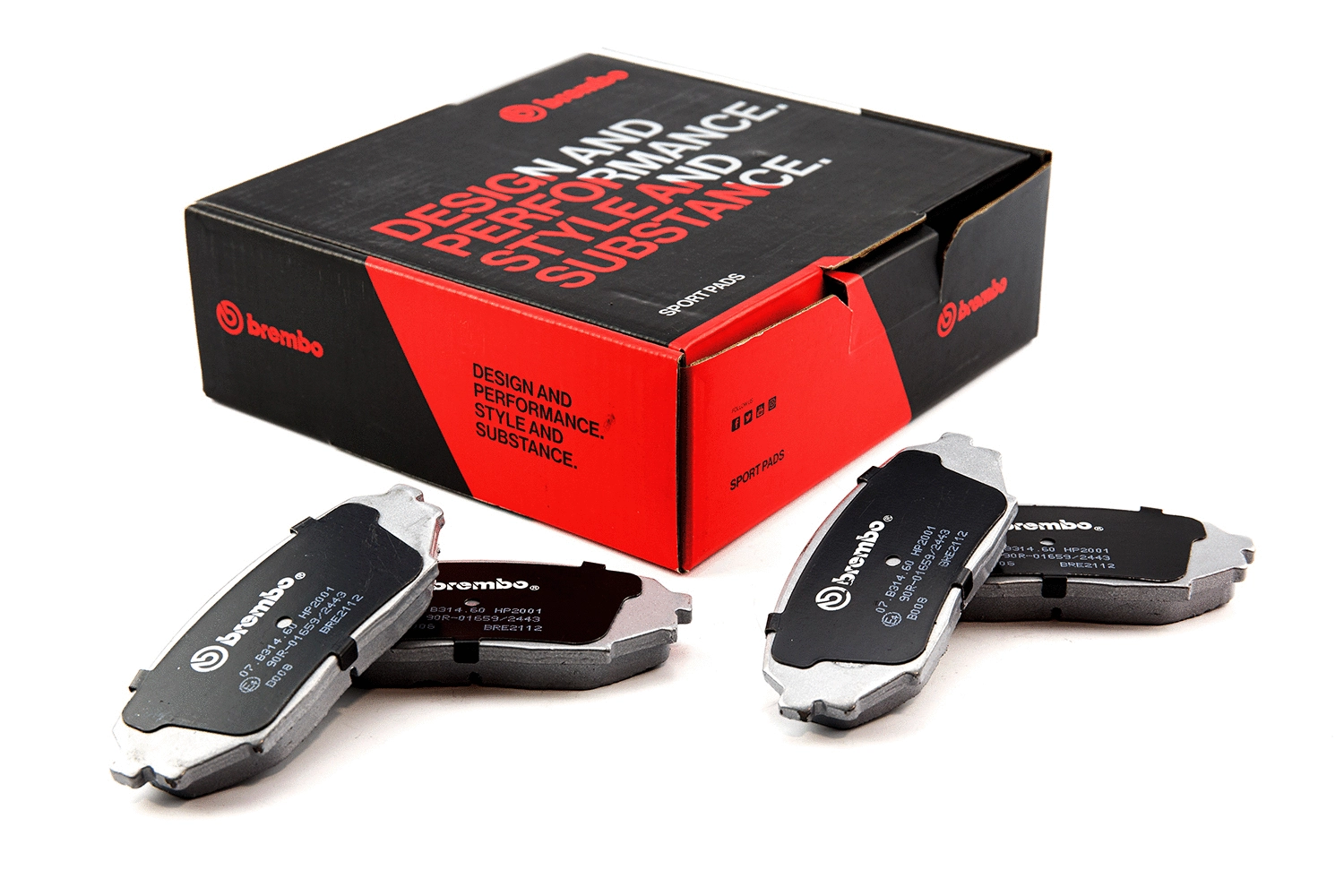 High Performance Brake Pad Set (07.B314.60)