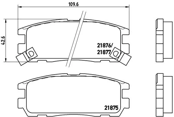 Brake Pad Set, disc brake (P 59 021)