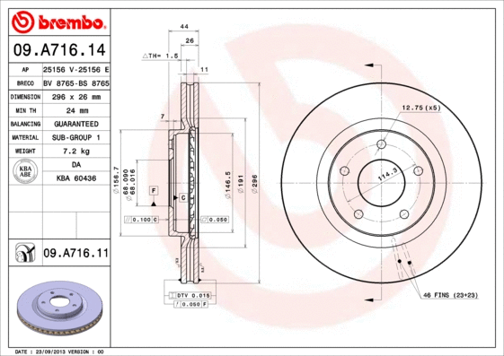 Brake Disc (09.A716.11)