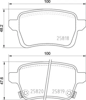 Brake Pad Set, disc brake (P 23 190)