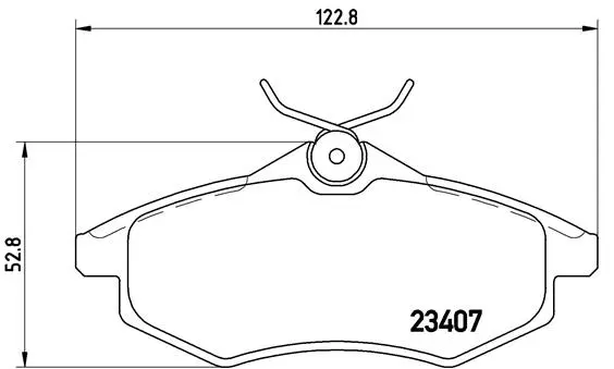 Brake Pad Set, disc brake (P 61 074)