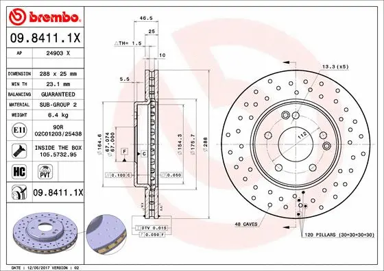 Brake Disc (09.8411.1X)