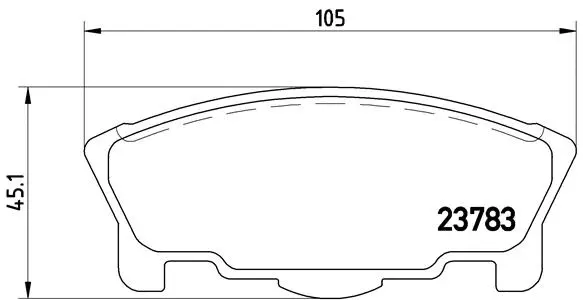 Brake Pad Set, disc brake (P 16 014)