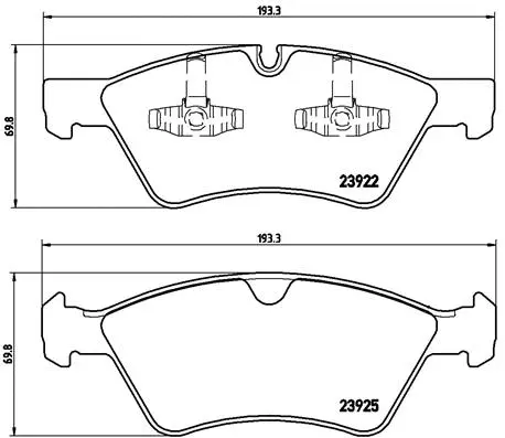 Brake Pad Set, disc brake (P 50 063)