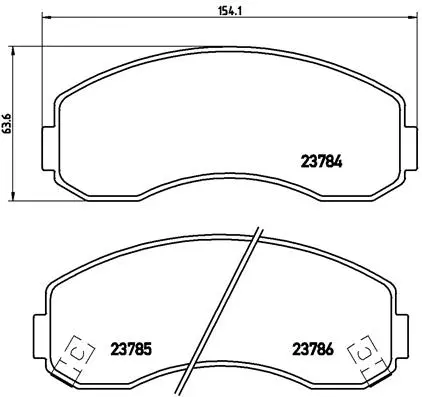 Brake Pad Set, disc brake (P 99 003)