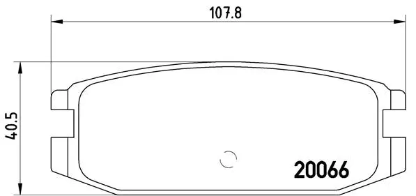 Brake Pad Set, disc brake (P 54 011)