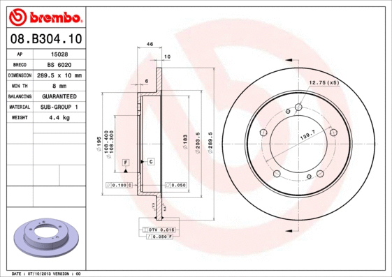 Brake Disc (08.B304.10)