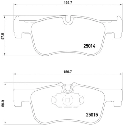 Brake Pad Set, disc brake (P 06 078)